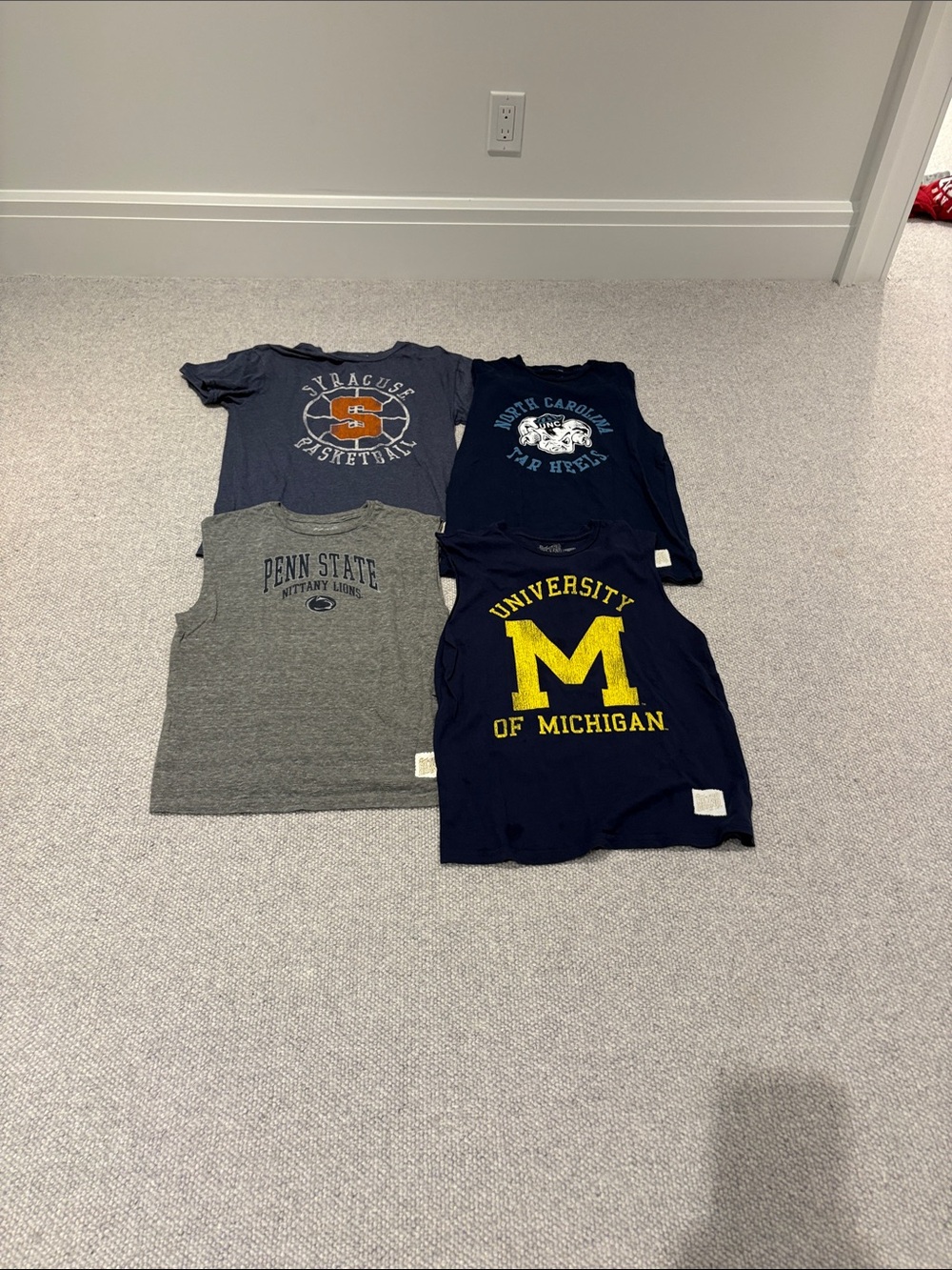 Original Retro Brand college tees and tanks